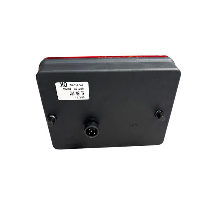 ERDE AJBA RL80 Luz trasera derecha de 5 funciones con conector redondo para remolque