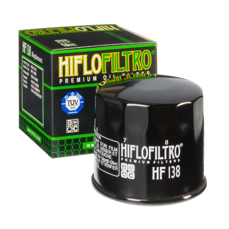 Filtro de aceite para motocicleta Hiflofiltro HF138, repuesto OEM