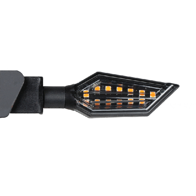 CHAFT RETURN IN1101 Intermitentes LED secuenciales homologados CE, negro ahumado