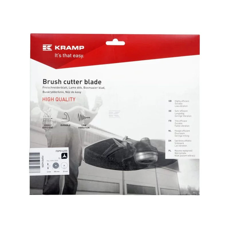 KRAMP 3-Zahn-Freischneiderblatt, 300 mm lang, 20 mm Bohrung, NEU