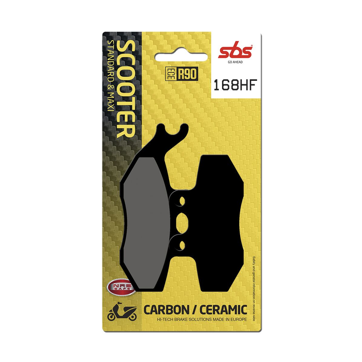 Plaquettes de frein SBS céramiques 168HF avant Réf SBS168HF