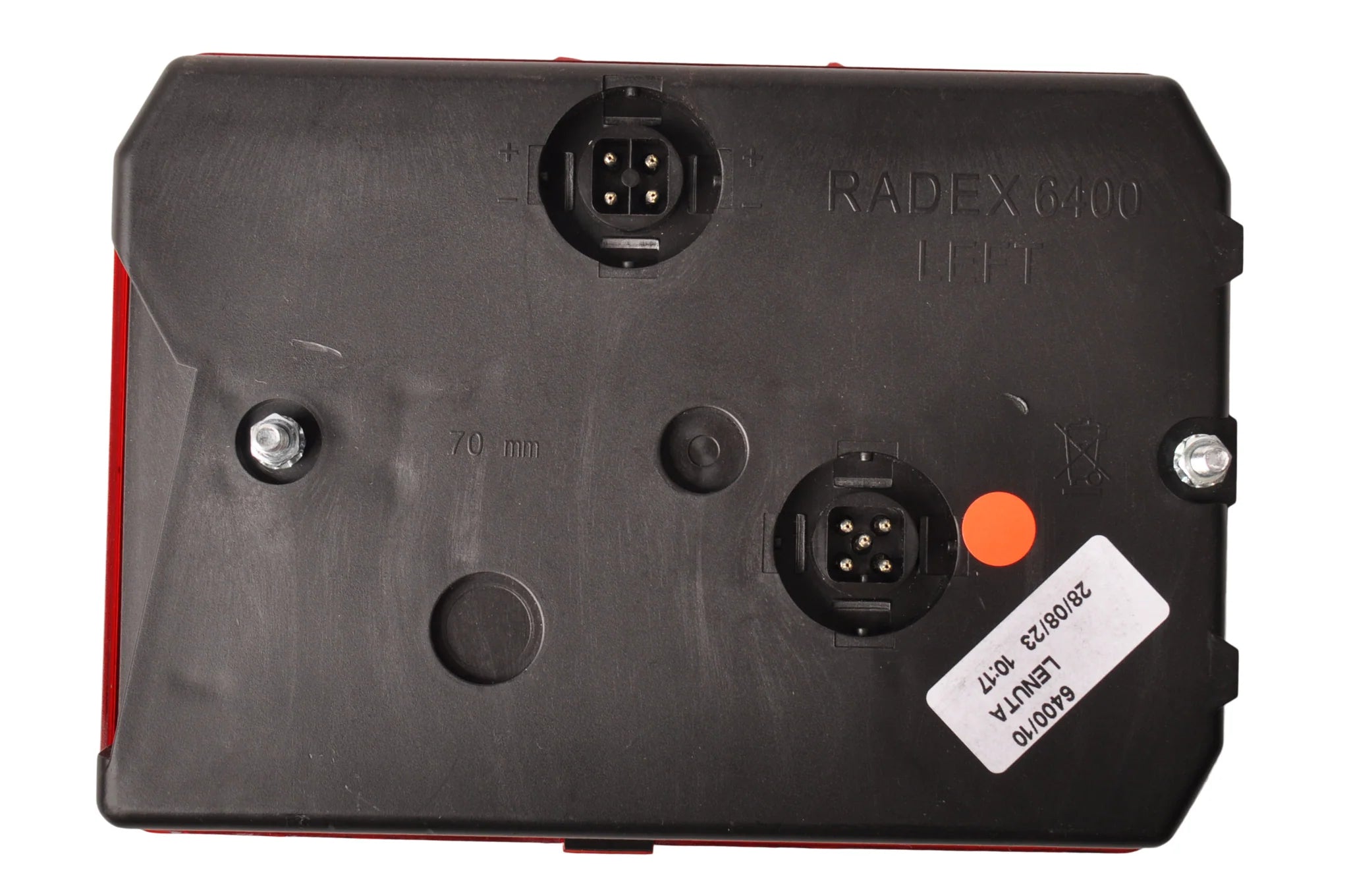 Feu arrière gauche Radex 6400 – 200x140x52 mm – Connecteur 5 pôles – Neuf