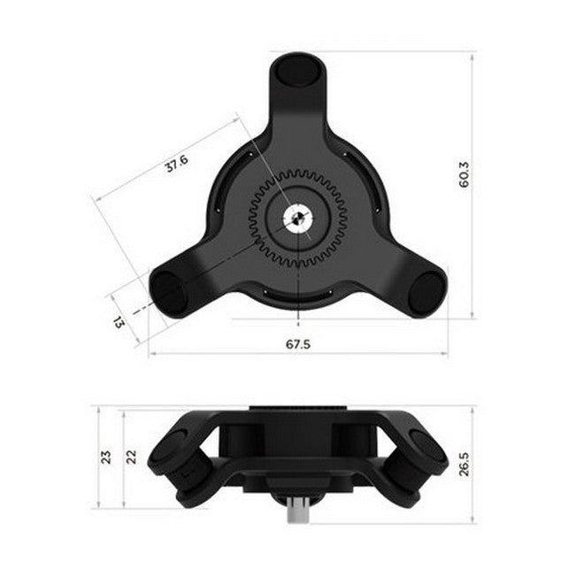 Réducteur de Vibration Quad Lock QLA-VDM Moto Protection Caméra Smartphone