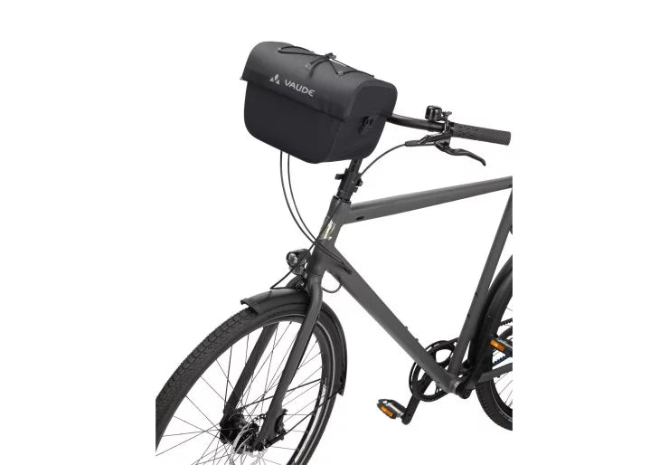 Vaude Aqua Box Schwarze 6L Wasserdichte Fahrradlenkertasche Kliclfix