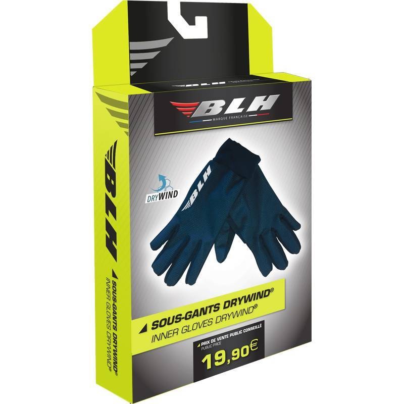 Sous-gants Drywind BLH – Neuf – Coupe-vent et chauds – Taille XL – Ref. SSGANTBLHDRYWINDTL