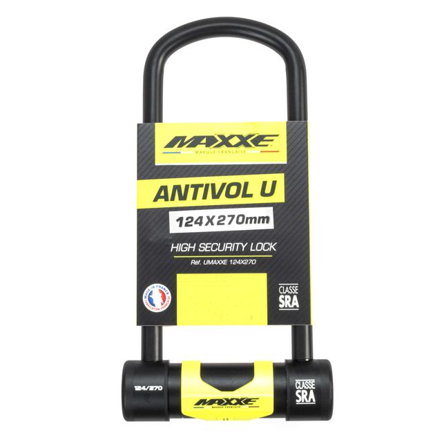 Candado en U MAXXE SRA 124x270 (UMAXXESRA124X270) homologado