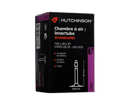 Cámara de aire Hutchinson CV657071 700x28-35 Presta de 48 mm