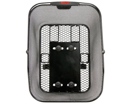 Cesta trasera para bicicleta KorbKlip 2 City 2, negra, para portaequipajes