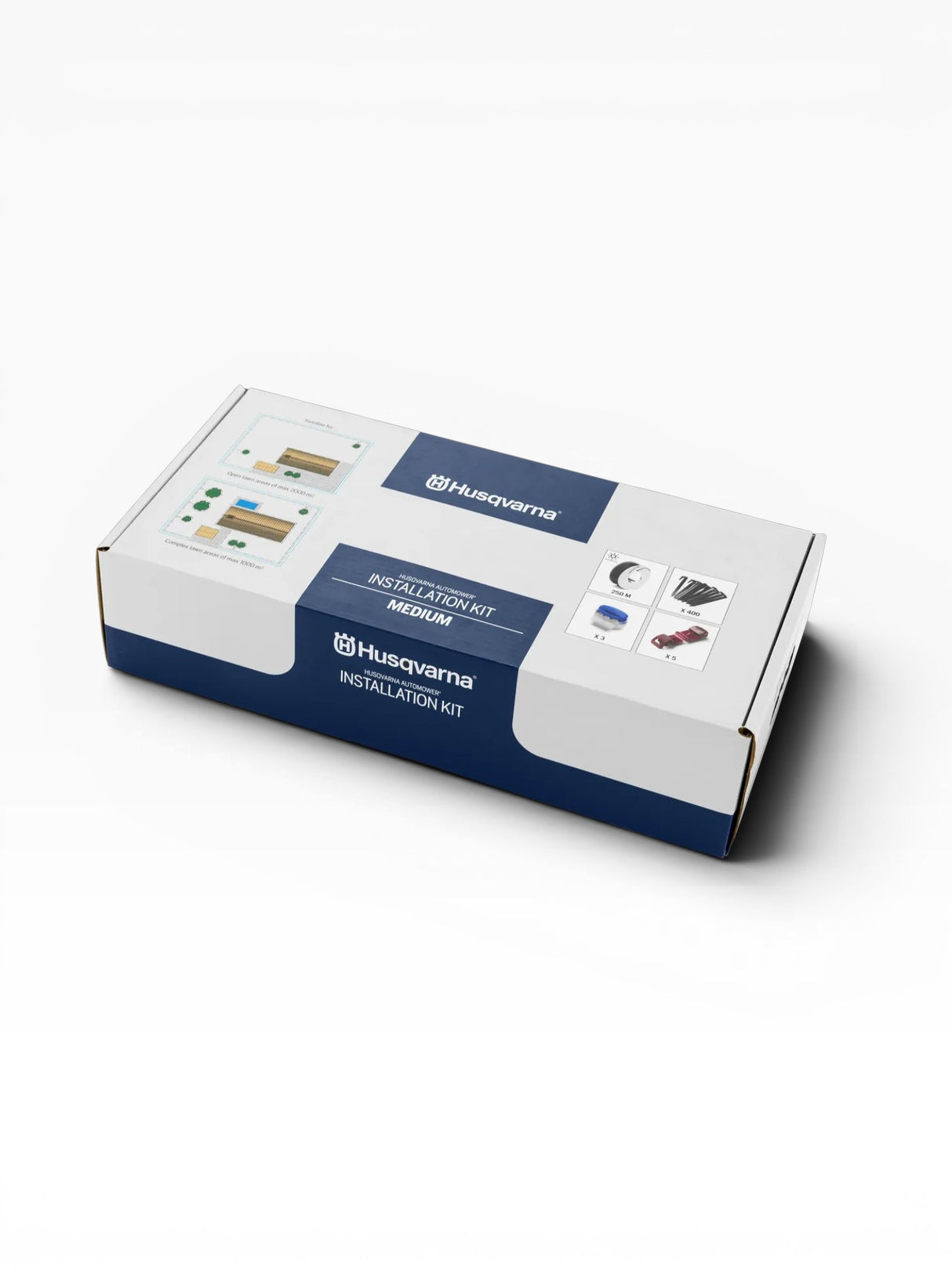 Pack d'installation Husqvarna Automower® Taille M 250 m jusqu'à 2000 m² - Pièce d'origine Réf. 967 97 22-01