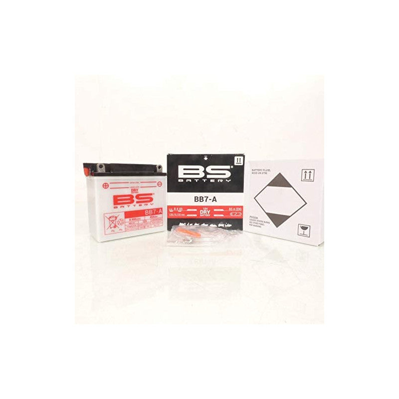 Batería para motocicleta BS Battery BB7-A SLA 12V 8Ah AGM VRLA - Lista para usar