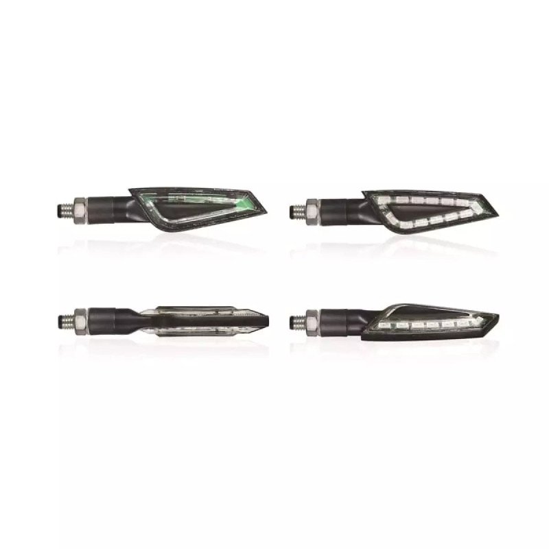 LED ELY’TEK by CHAFT SHELTER IN223 CE-approved smoked black turn signals