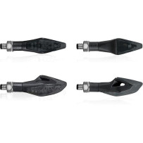 LEDCHAFTSUGAR universal CE-approved smoked black IN263 turn signals