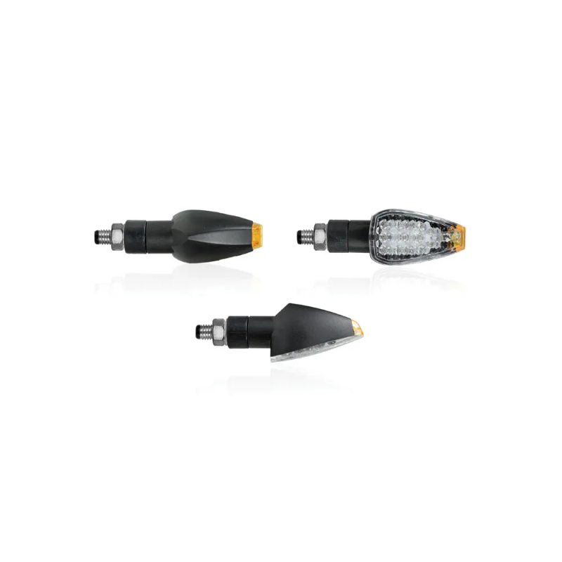 Clignotants LED CHAFT MANGA universels homologués CE noir transparent IN646