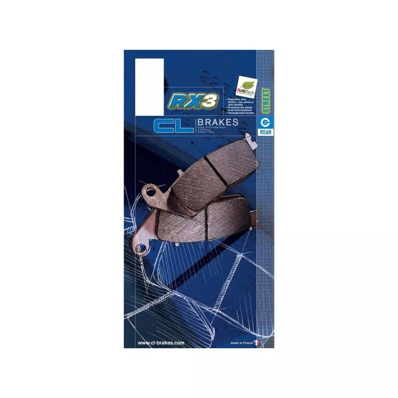 Plaquettes de frein arrière CL Brakes 2384RX3 métal fritté Kawasaki