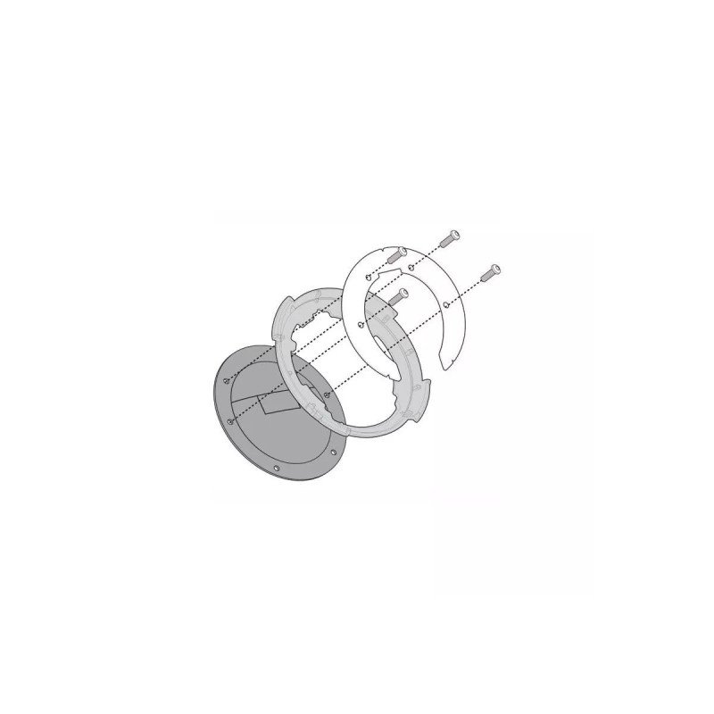 Givi BF04 Tanklock bracket for motorcycle tank bag attachment
