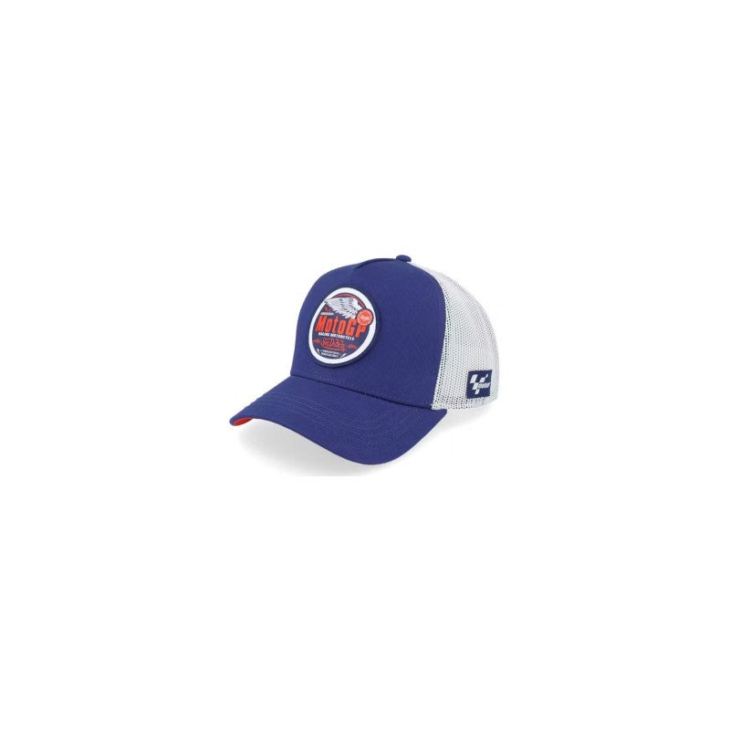 Von Dutch Moto GP-Kappe blau-weiß Einheitsgröße