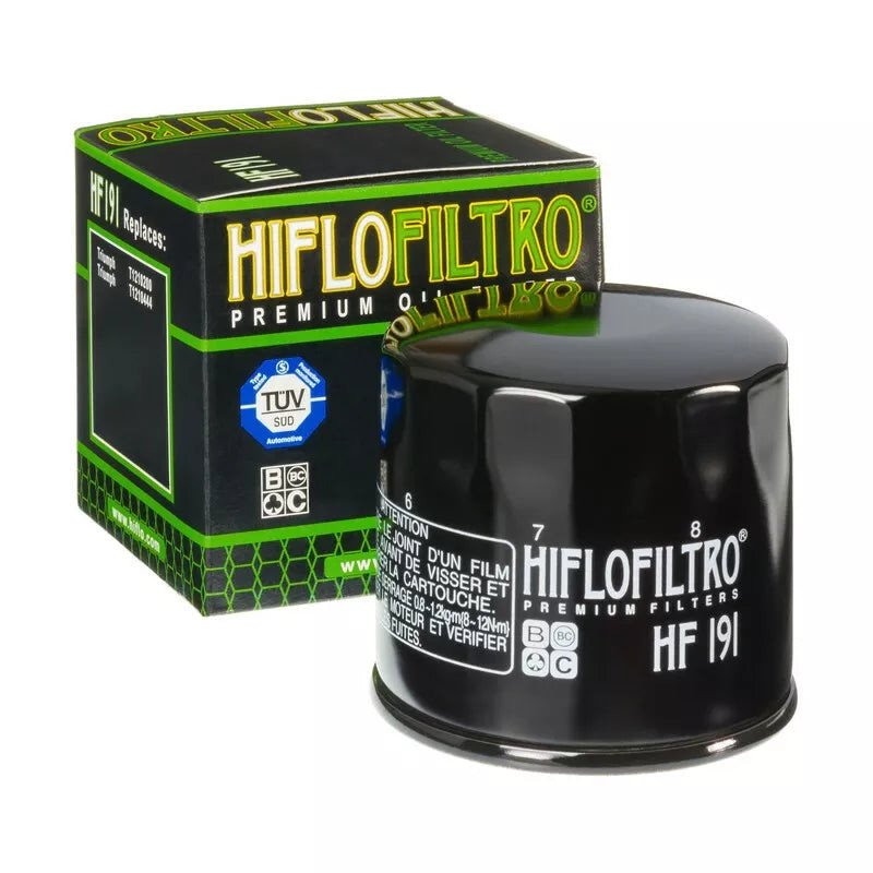 Filtro de aceiteHiflofiltroo HF191 para motocicletas y scooters Benelli, Triumph y Peugeot