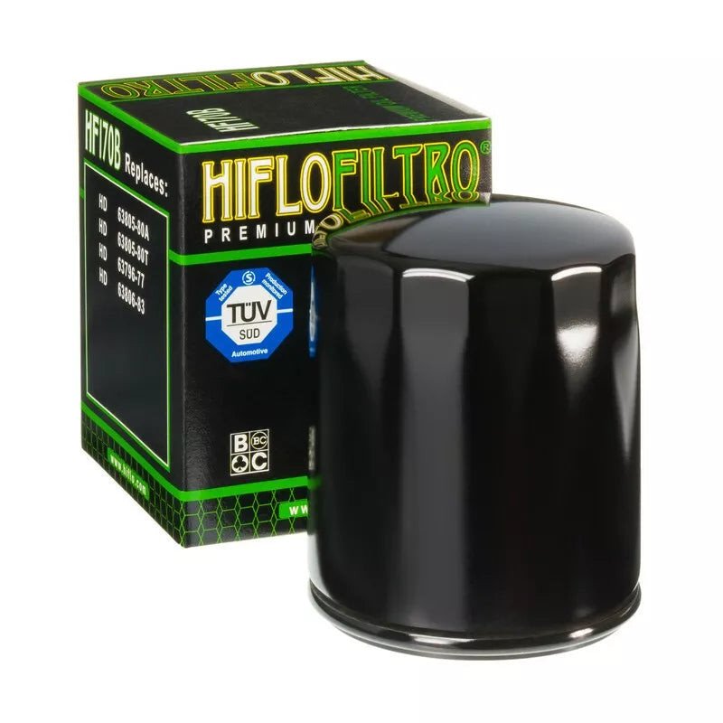 Hiflofiltro Oil Filter HF170B Gloss Black Harley-Davidson