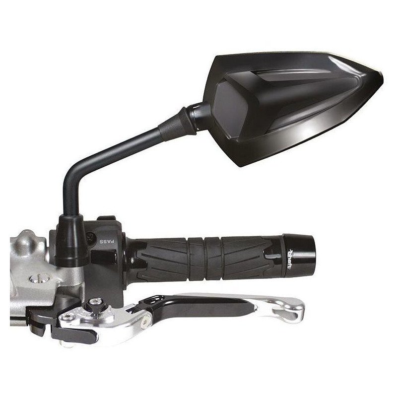 Rétroviseur moto homologué réversible Chaft Ebony noir – IN1051