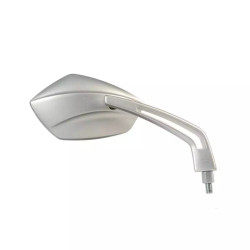 Chaft Rusty IN255 left-hand satin grey CE-approved motorcycle mirror