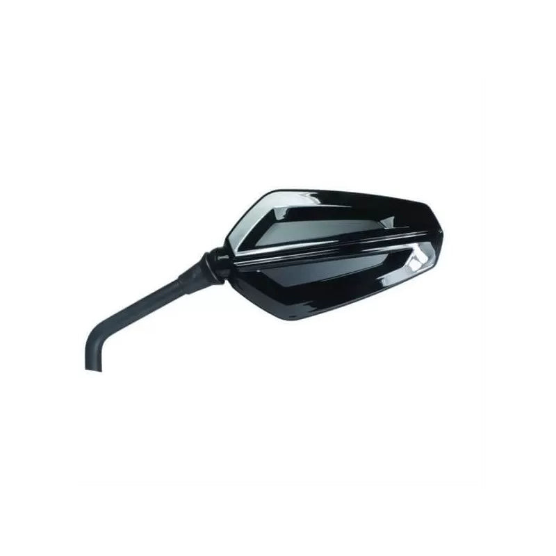 Retrovisor reversible para moto Chaft Eighty, negro brillante/negro mate - IN05