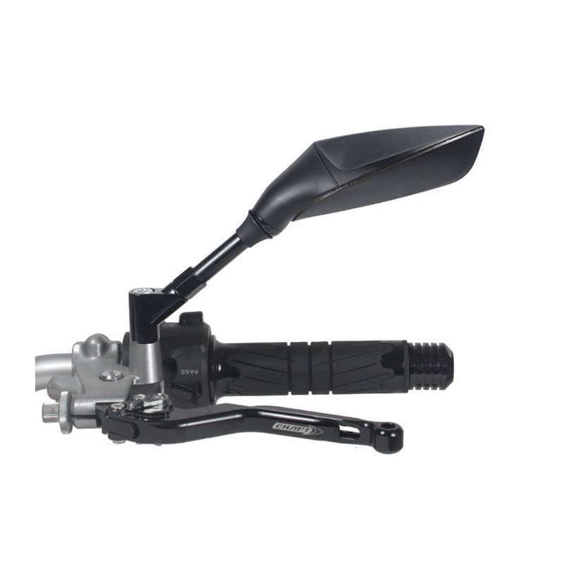 CHAFT-Rückspiegel Randy Universal Lenker Schwarz/Rot 10 mm – Ref. IN494