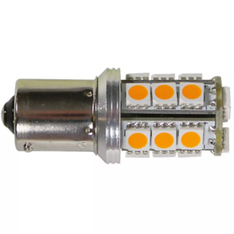 Ampoule LED P21W BA15S Orange 18 SMD Chaft LA35