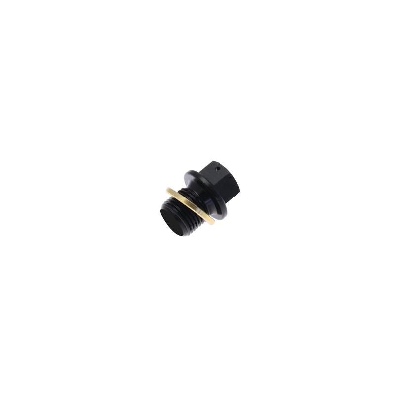Tecnium drain plug M12x1.5x13 alu black non-magnetic