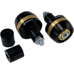MAXXEAluminum Handlebar Ends 002 Black/Gold MEDGA002-O