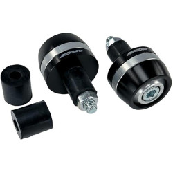 MAXXEAluminum 002 black/titanium handlebar ends MEDGA002-T
