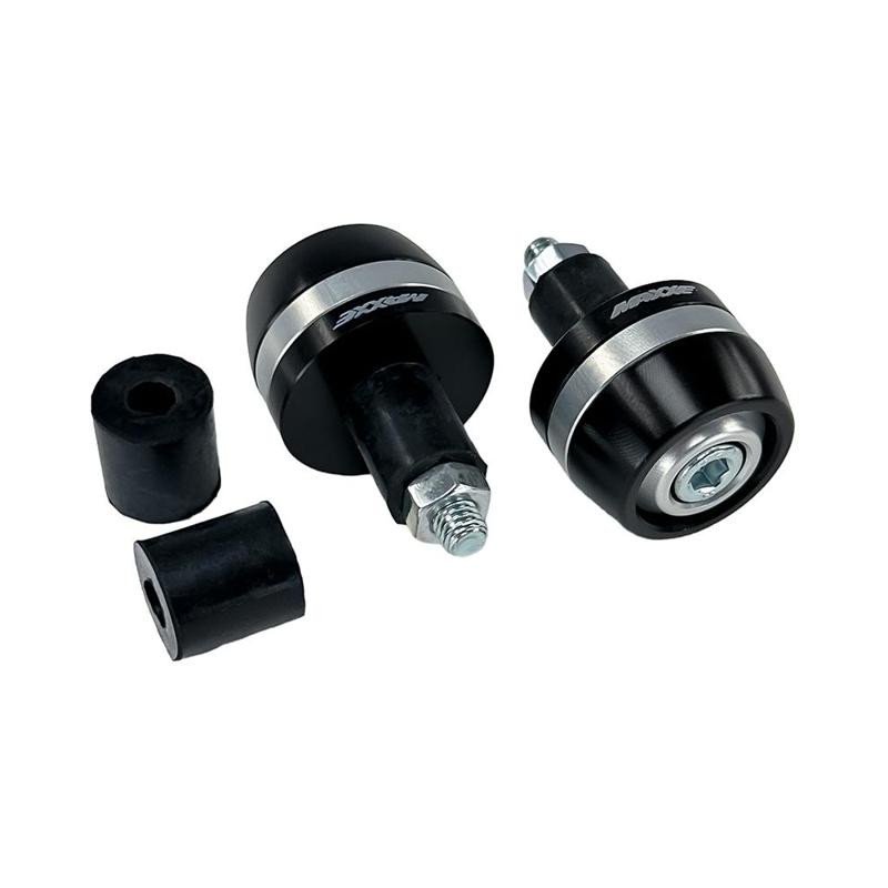 Puntas de manillarMAXXEe Aluminio 002 negro/titanio MEDGA002-T