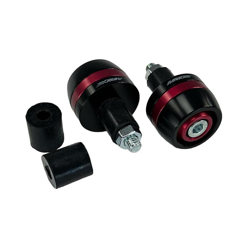 Lenkerenden Alu 002 MAXXE MEDGA002-R schwarz/rot