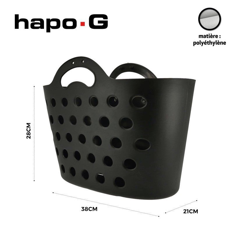 Cestaarrière BicicletaHAPO G 11202232 Trendy One 13,5 L negro