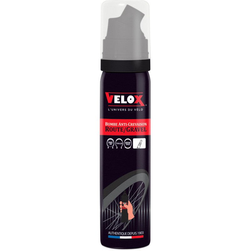 Bombe anti-crevaison vélo Velox R075C00-RD 75ml Presta
