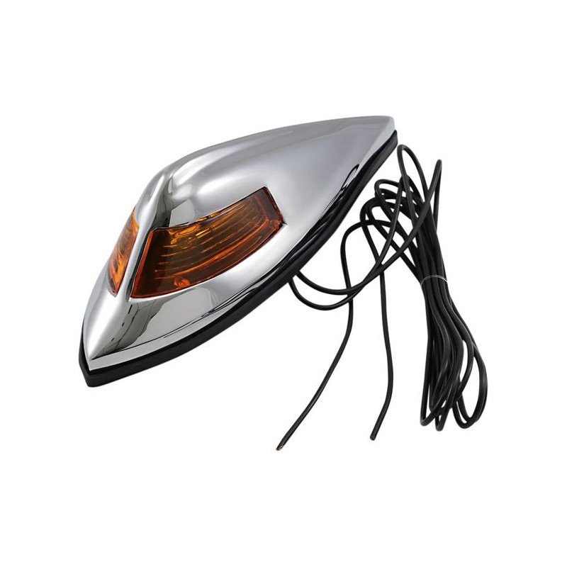 Feu garde-boue avant Nostalgia 12V Chrome Ambre DS280180