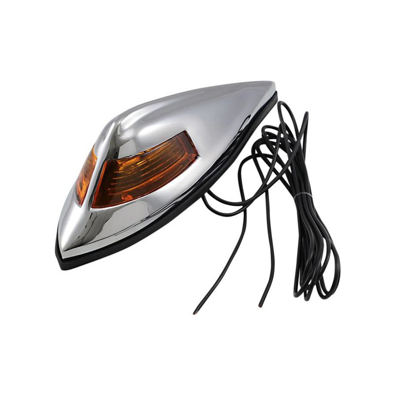 Front fog lamp Nostalgia 12V Chrome Ambre DS280180