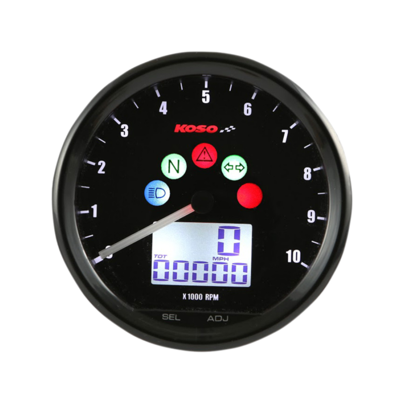 Multifunktionszähler BA058100 KOSO TNT-02 D64 Schwarz