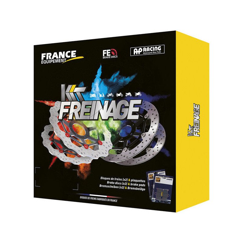 Bremsen Kit France Equipement KF.006153 Harley Scheiben Bremsbeläge