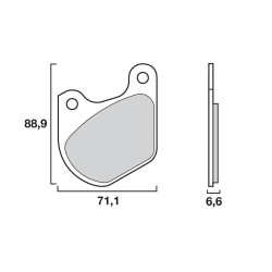 BREMBO Bremsbeläge 07HD0303 OEM Organisch Harley