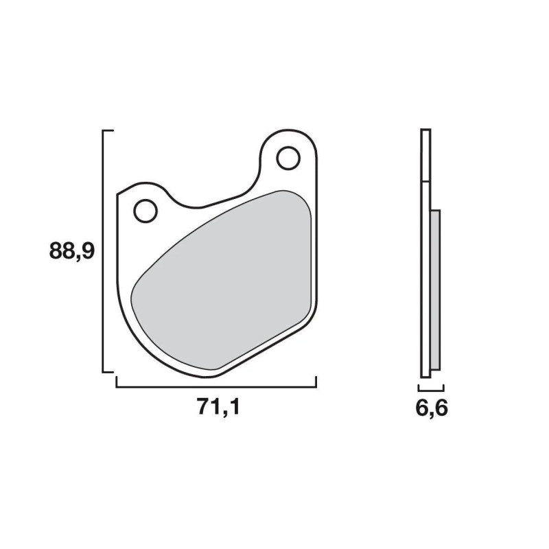 Plaquettes Frein BREMBO 07HD0303 OEM Organique Harley
