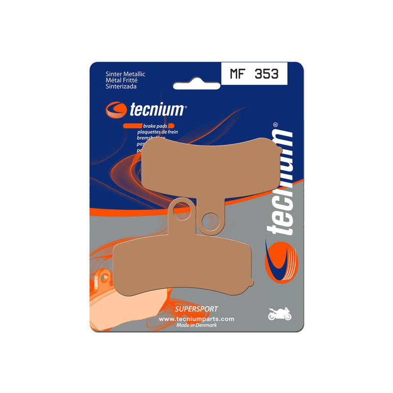 TECNIUMMF353 Sintered Metal Harley Front Brake Pads