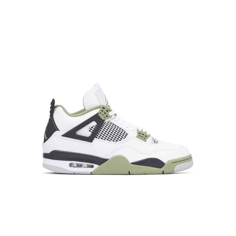 Air Jordan 4 Retro WMNS AQ9129-103 White Oil Green 42