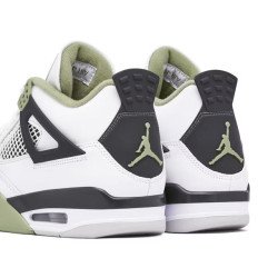 Air Jordan 4 Retro WMNS AQ9129-103 White Oil Green 42