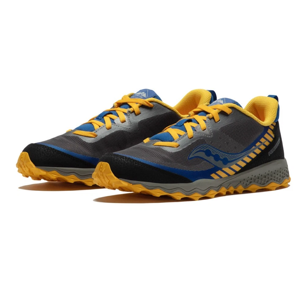 Saucony Peregrine 11 SHD für Jungen, Größe 33, Trail, Grau-Blau  | MalinMatos