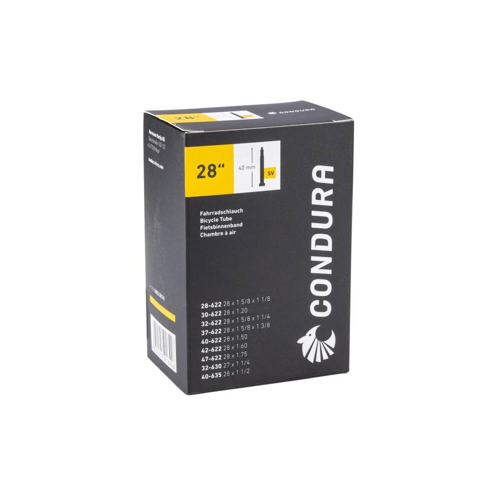 Chambre à air vélo Condura 28x1 5/8x1 1/8-1.75 valve Presta 40mm Neuve