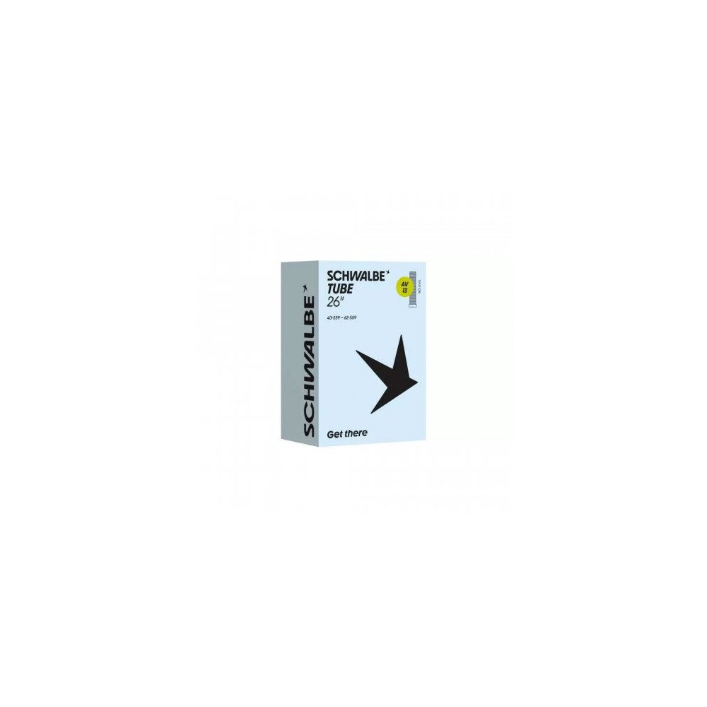 Chambre à air VTT Schwalbe AV13 26x1.50-2.40 valve Schrader 40mm Neuve