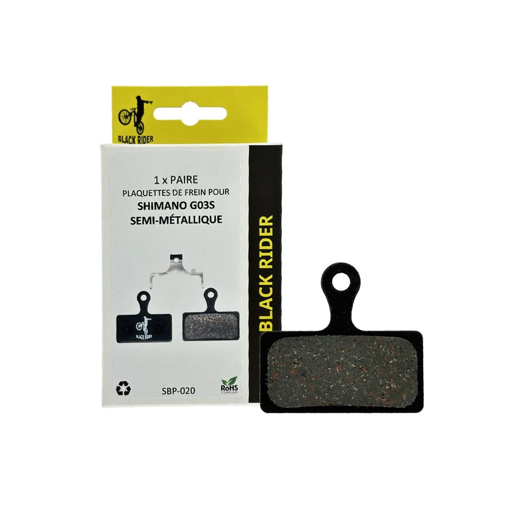 Plaquettes frein Black Rider semi-métallique Shimano XTR XT SLX Deore Neuves