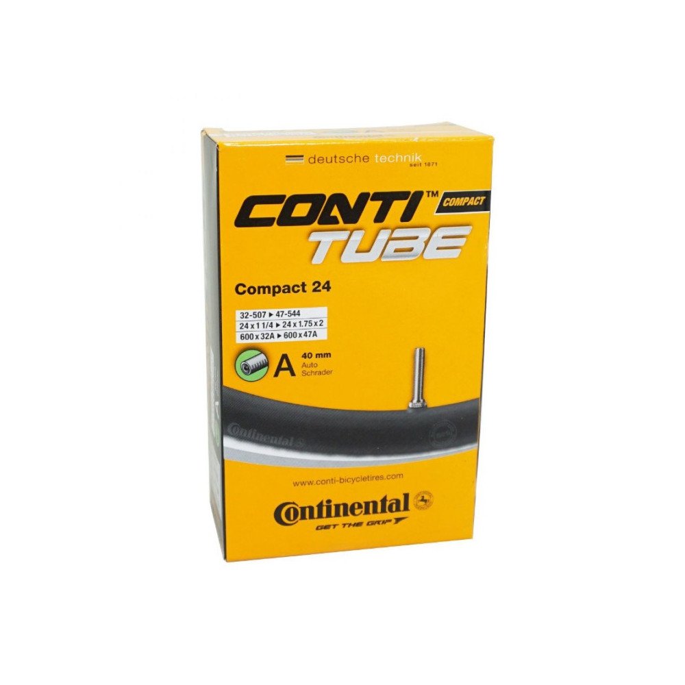 24-Zoll-Fahrradschlauch „Continental“ mit kompaktem Schrader-Ventil (40 mm), neu