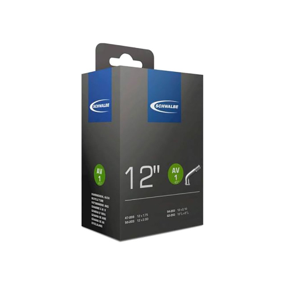 Schwalbe-Schlauch, 12 Zoll, AV1, 47/62-203, Schrader-Ventil, 40 mm, neu