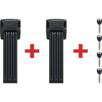 Candado plegableABUSBordo 6000K de 90 cm, clase 10 + soporte Twinset negro, nuevo